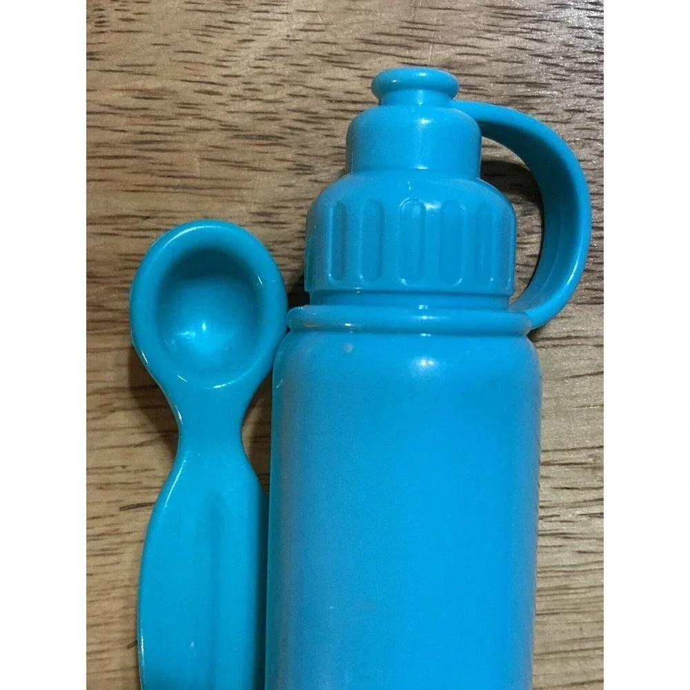 Fisher Price Little Mommy Baby Doll Bottle‎ & Feeding Spoon Replacement Blue